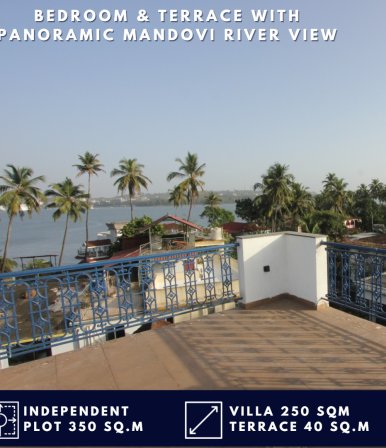 4BHK Villa With Pool Facing Mandovi River Exteriors